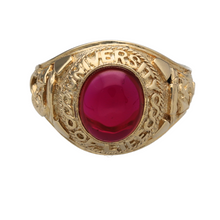 Load image into Gallery viewer, New 9ct Gold &amp; Pink Stone Graduation Ring
