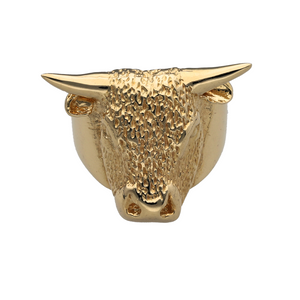 New 9ct Gold Bull Ring