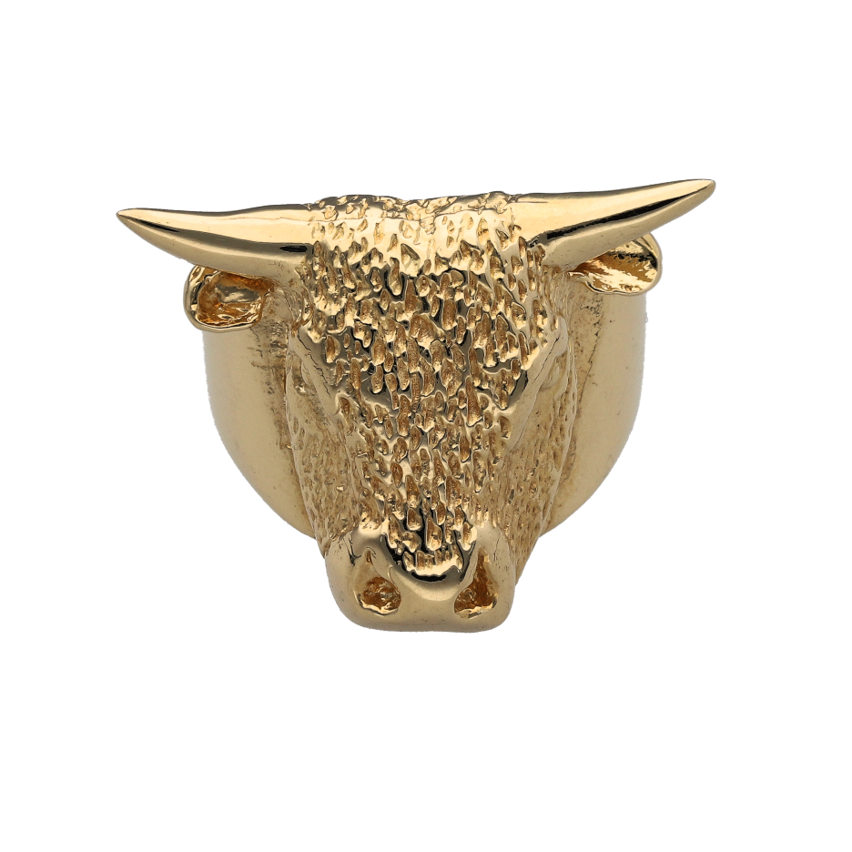 New 9ct Gold Bull Ring