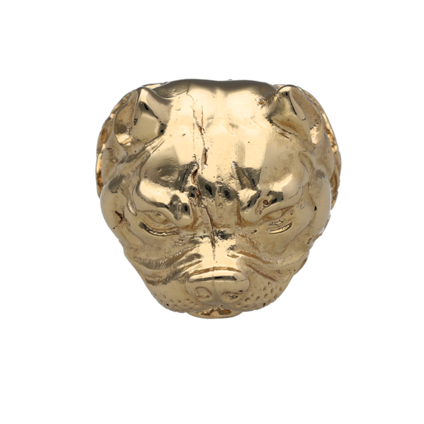 New 9ct Gold Bulldog Ring