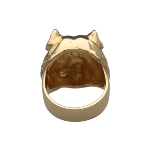 New 9ct Gold Bulldog Ring