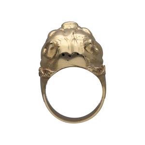 New 9ct Gold Bulldog Ring