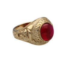 Load image into Gallery viewer, New 9ct Gold &amp; Pink Stone Graduation Ring
