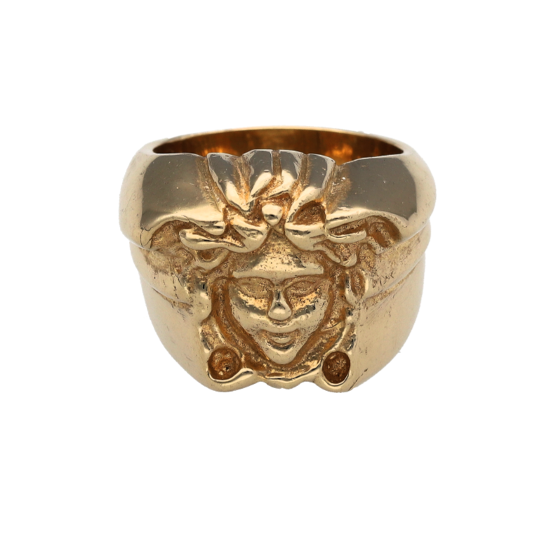 New 9ct Gold Medusa Face Ring