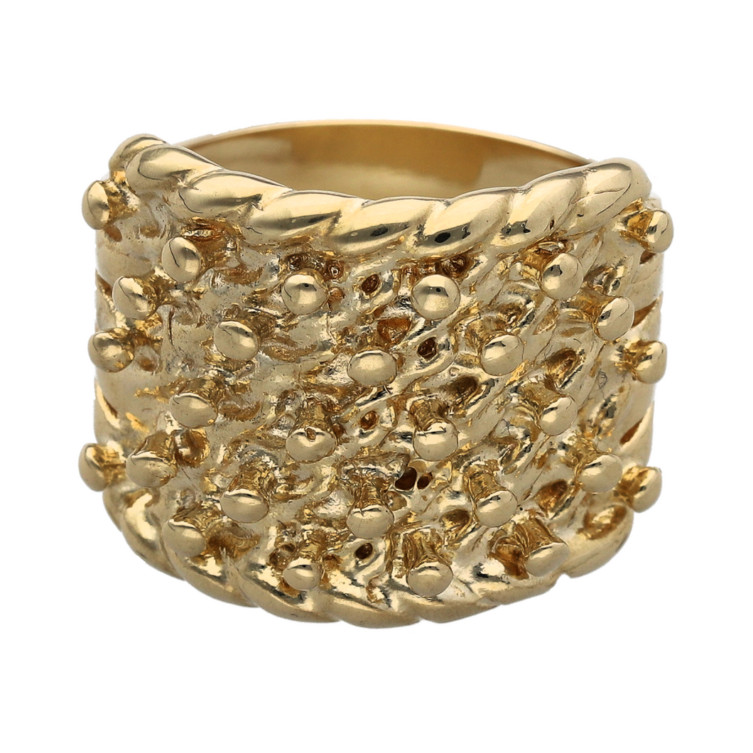 New 9ct Gold Keeper Ring