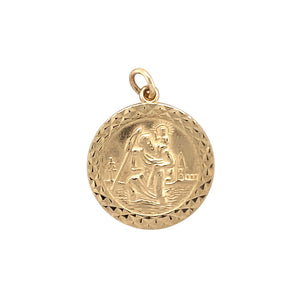 9ct Gold St Christopher Pendant