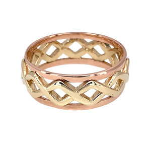 9ct Gold Clogau Open Weaved Band Ring