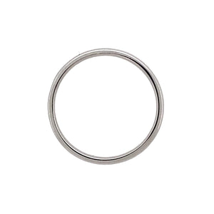 18ct White Gold 3mm Wedding Band Ring