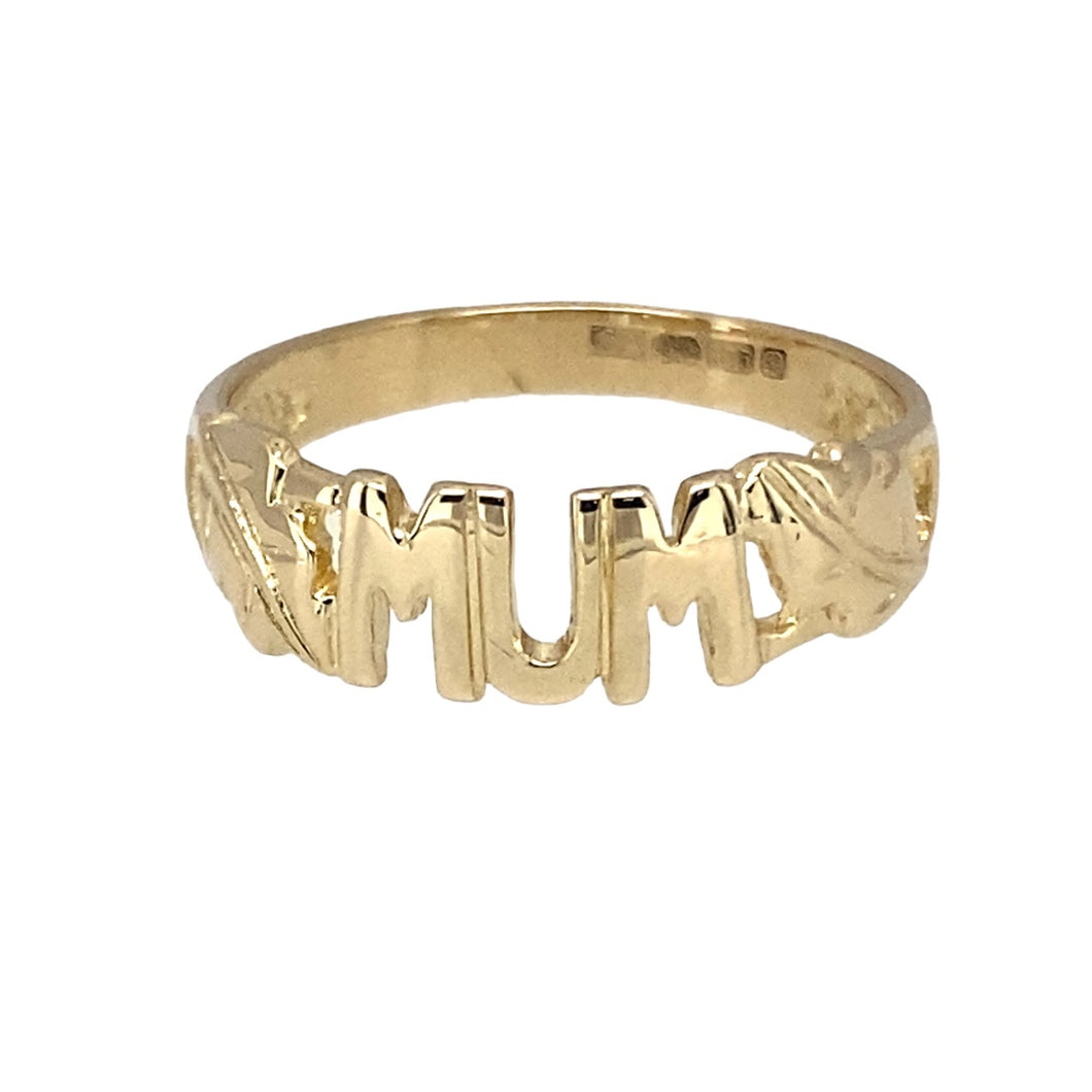 9ct Gold Mum Ring