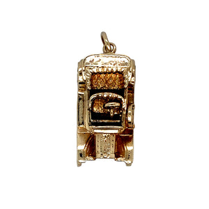 9ct Gold Old Fashioned Car Pendant