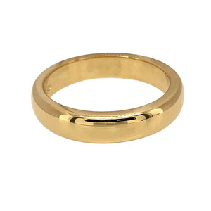 Preowned 18ct Yellow Gold Clogau Cariad 4mm Wedding Band Ring in size P with the weight 7.30 grams