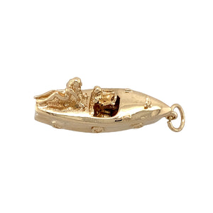 9ct Gold Luxury Speedboat Pendant