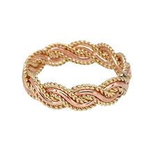 Load image into Gallery viewer, 9ct Gold Clogau Weaved Band Ring
