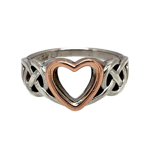 925 Silver Clogau Celtic Heart Ring