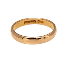 Load image into Gallery viewer, Preowned 22ct Yellow Gold 3mm Wedding Band Ring in size L with the weight 3.20 grams
