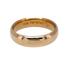 Load image into Gallery viewer, Preowned 22ct Yellow Gold 5mm Wedding Band Ring in size M with the weight 6.80 grams
