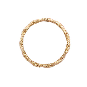 9ct Gold Clogau Weaved Band Ring