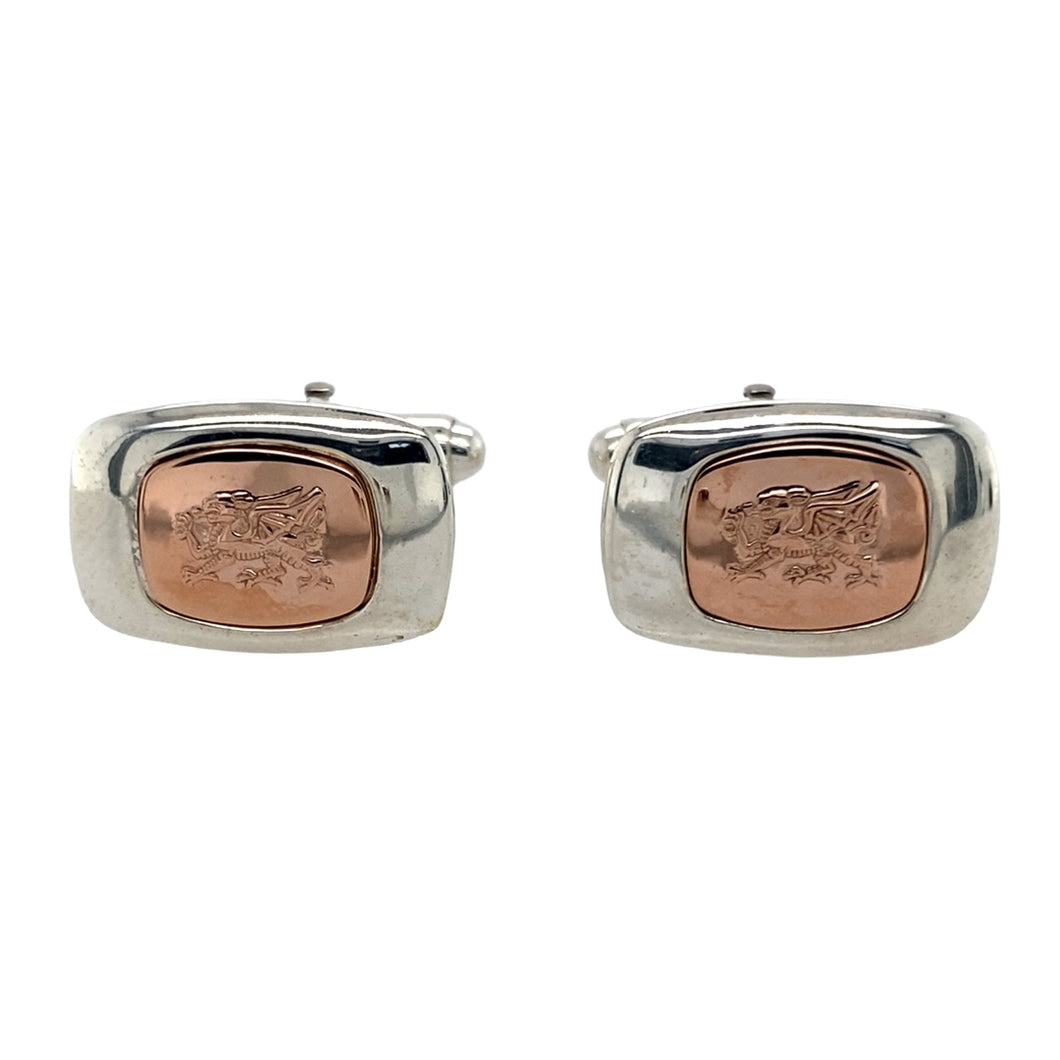 925 Silver Clogau Welsh Dragon Cufflinks