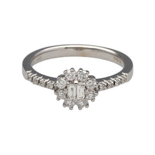 Load image into Gallery viewer, 18ct White Gold &amp; Diamond Flower Cluster Ring
