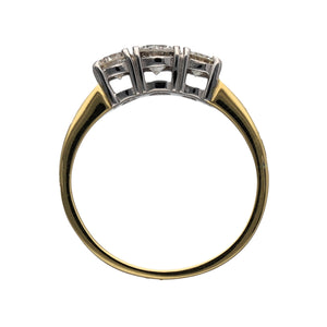 18ct Gold & Diamond Set Trilogy Ring