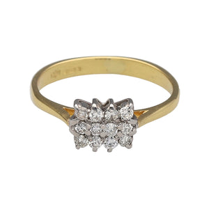 18ct Gold & Diamond Cluster Ring