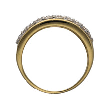 Load image into Gallery viewer, 18ct Gold &amp; Diamond Set Wide Band Ring
