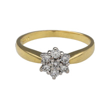 Load image into Gallery viewer, 18ct Gold &amp; Diamond Set Flower Cluster Ring
