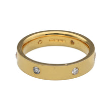 Load image into Gallery viewer, 18ct Gold &amp; Diamond Set Band Ring
