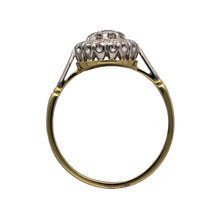 Load image into Gallery viewer, 18ct Gold &amp; Diamond Set Antique Style Cluster Ring
