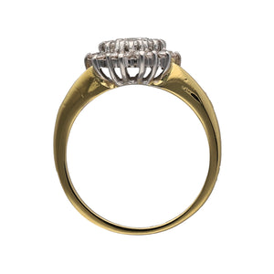 18ct Gold & Diamond Set Cluster Ring