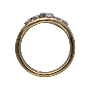 9ct Gold & Diamond Set Bubble Ring