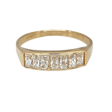 Load image into Gallery viewer, 9ct Gold &amp; Cubic Zirconia Set Band Ring
