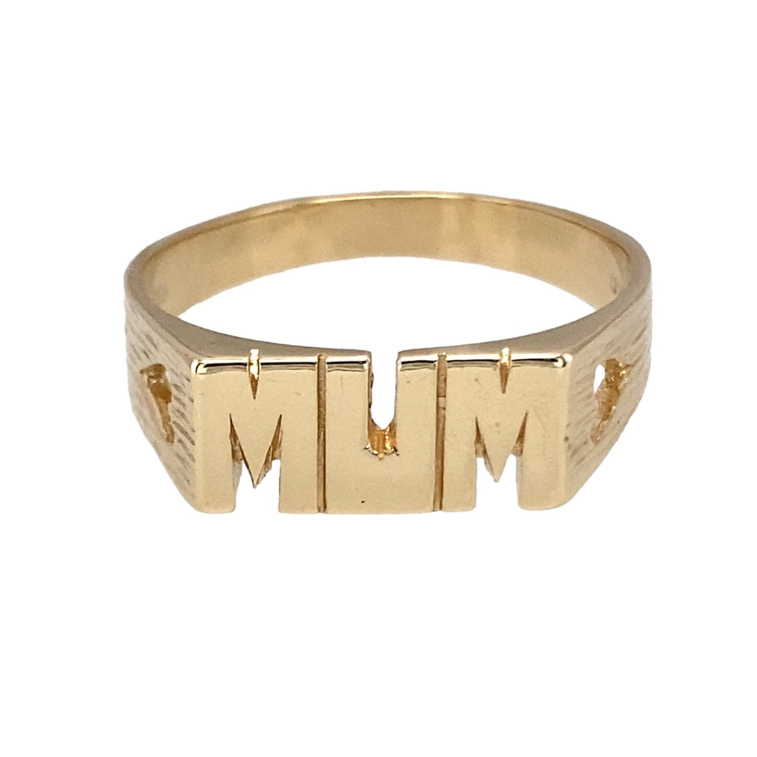 9ct Gold Mum Ring