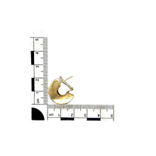 Load image into Gallery viewer, 9ct Gold Greek Key Half Hoop Clip On Earrings
