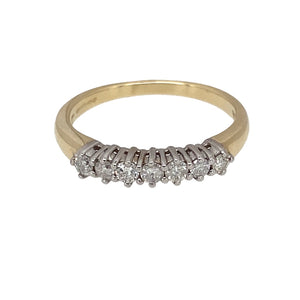 9ct Gold & Diamond Set Band Ring