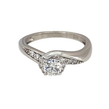 Load image into Gallery viewer, 9ct White Gold &amp; Diamond Set Solitaire Ring
