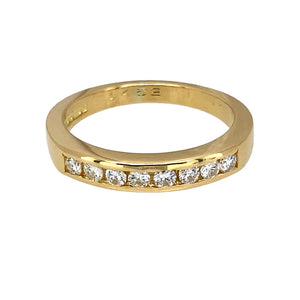 18ct Gold & Diamond Set Band Ring