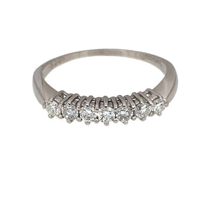 18ct White Gold & Diamond Set Band Ring