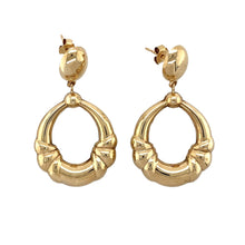 Load image into Gallery viewer, 9ct Gold Patterned Drop Earrings
