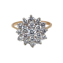 Load image into Gallery viewer, 9ct Gold &amp; Cubic Zirconia Set Cluster Ring
