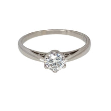 Load image into Gallery viewer, 18ct White Gold &amp; Diamond Set Solitaire Ring
