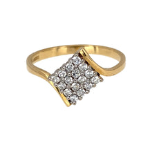 Load image into Gallery viewer, 18ct Gold &amp; Diamond Set Wrap Over Cluster Ring
