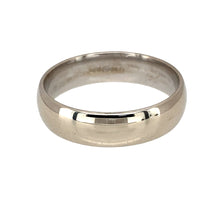 Load image into Gallery viewer, Preowned 9ct White Gold 5mm Wedding Band Ring in size Q with the weight 4.10 grams
