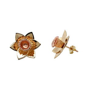 9ct Gold Clogau Daffodil Stud Earrings