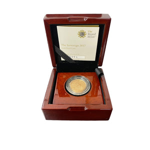 2017 Gold Proof 22ct Gold Piedfort Full Sovereign