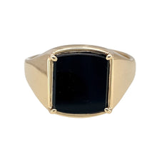 Load image into Gallery viewer, 9ct Gold &amp; Onyx Set Signet Ring
