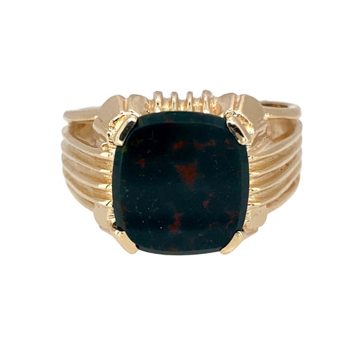 9ct Gold & Bloodstone Set Signet Ring