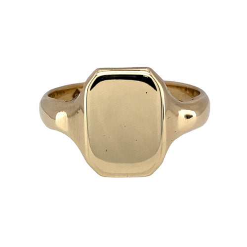 9ct Gold Rectangle Signet Ring