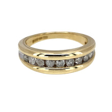 Load image into Gallery viewer, 9ct Gold &amp; Diamond Set Band Ring
