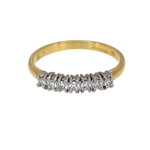 Load image into Gallery viewer, 18ct Gold &amp; Diamond Set Band Ring
